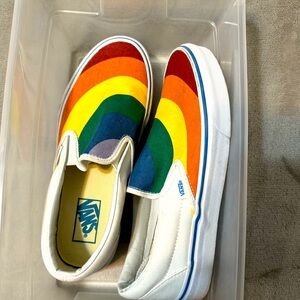 Rainbow Slip On Vans *not sold anymore on vans website anymore*